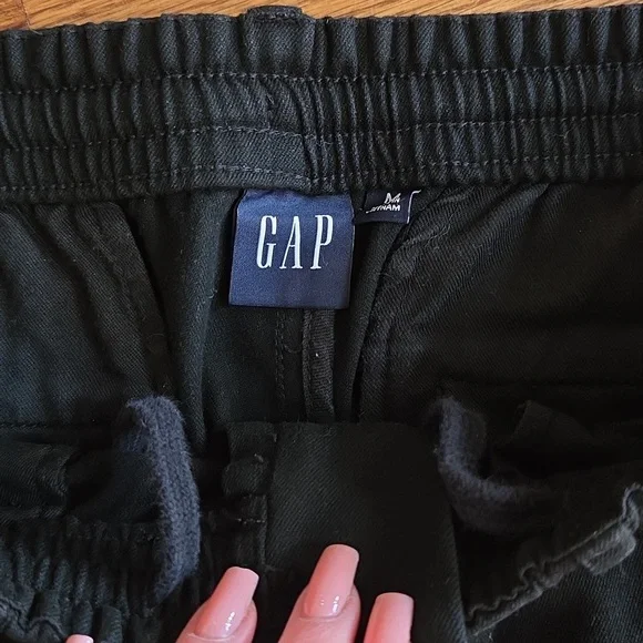 GAP Men's Black Cozy Drape Pants - Picture 3 of 5